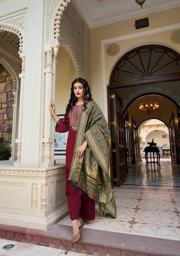 Gull Jee Farhin Premium Velvet Collection Designer Suit